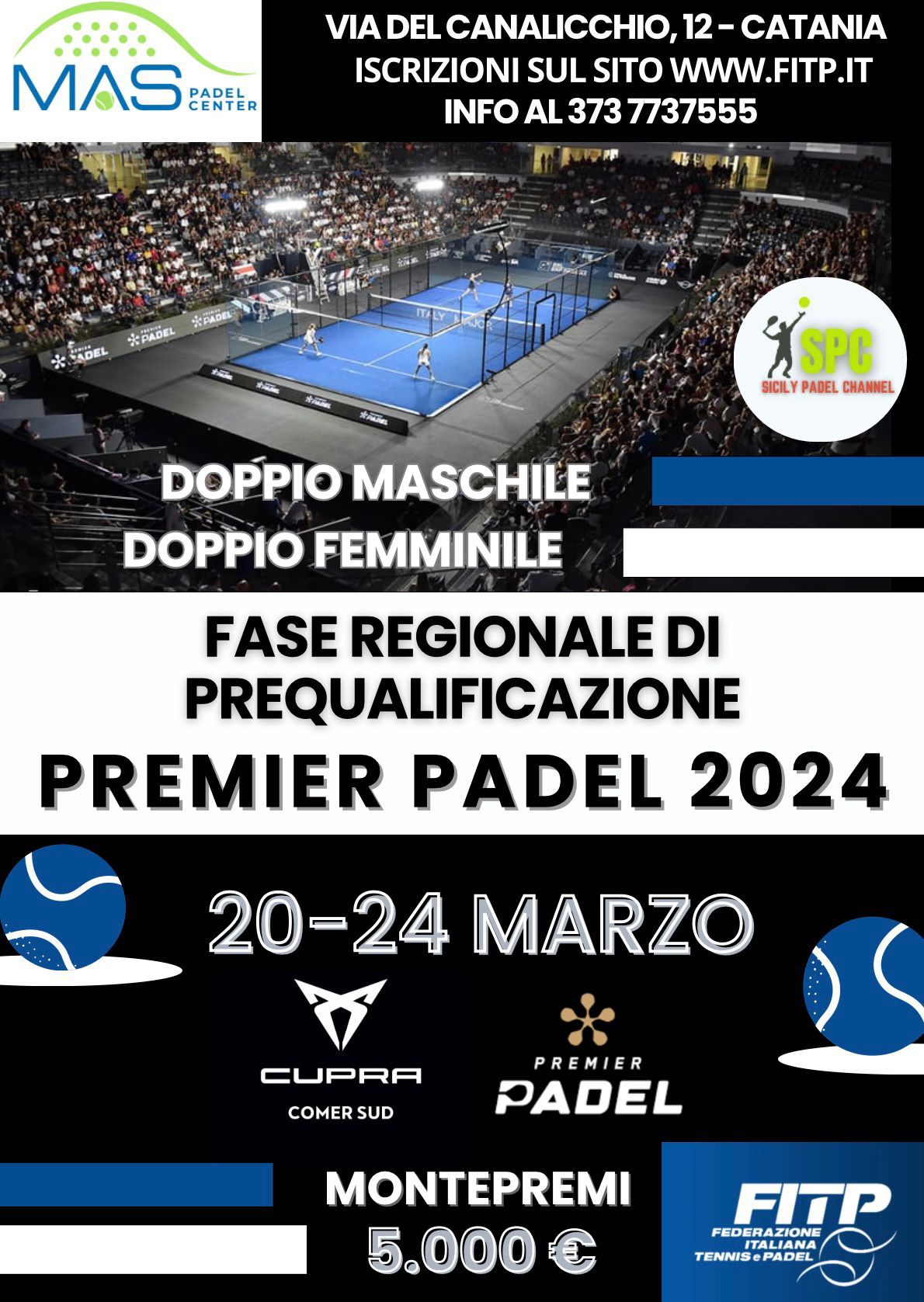 FASE REGIONALE DI PREQUALIFICAZIONE PREMIER PADEL 2024